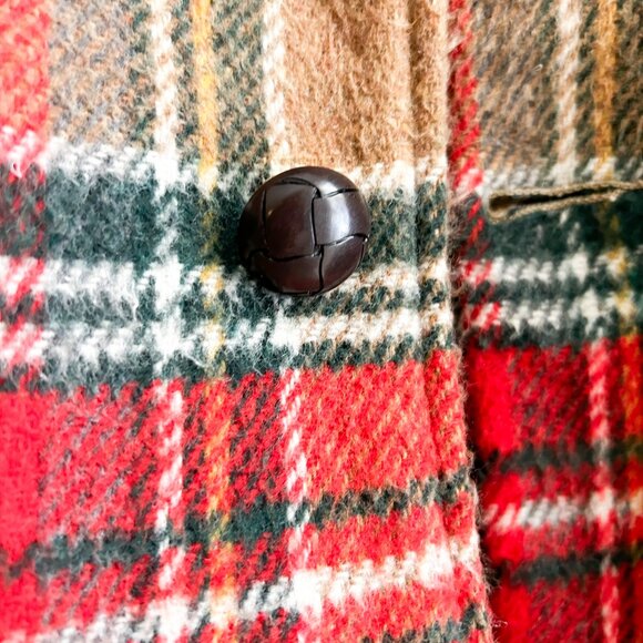 VINTAGE Authentic 1950s Wool Plaid Chore/Lumberjack Jacket SZ 42 - Picture 3 of 8
